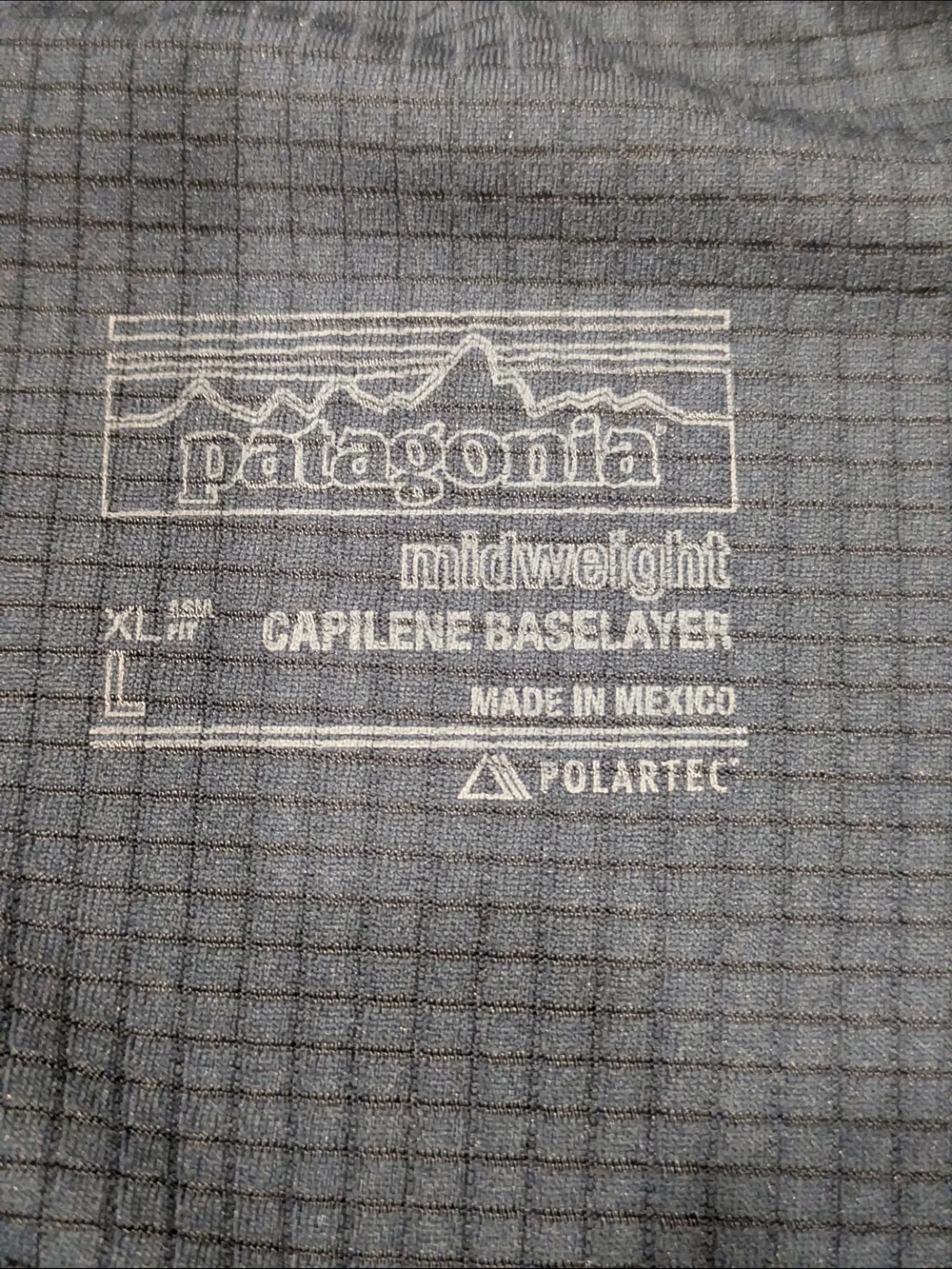 Patagonia Capilene Midweight Base Layer Pants L Gray Polartec Thermal Hiking
